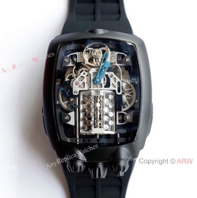Swiss Grade One Jacob & Co for Bugatti Tourbillon Black Titanium Watches